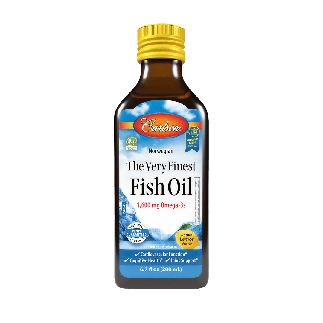 pickmy | The Very Finest Fish Oil, 200 ml – Омега‑3 масло премиум‑качества для сердца, мозга и суставов — 1 600 мг в чайной ложке.