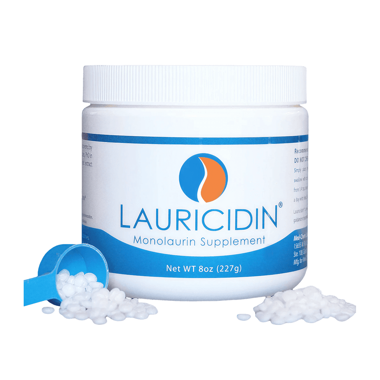 pickmy | Lauricidin 8oz Jar – Чистый монолаурин из кокосового масла — поддержка иммунитета и ЖКТ, безопасен для всей семьи.