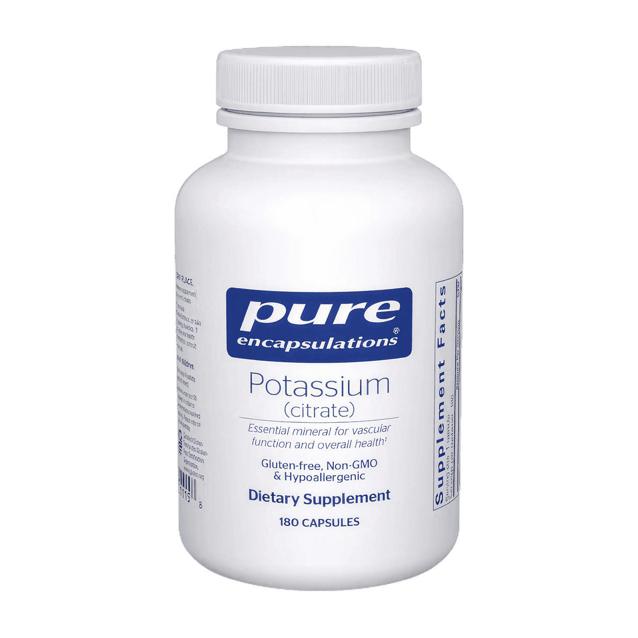 pickmy | Potassium (citrate), 180 capsules – Калий в форме цитрата — важнейший минерал для баланса жидкости, сердечного ритма и работы мышц.