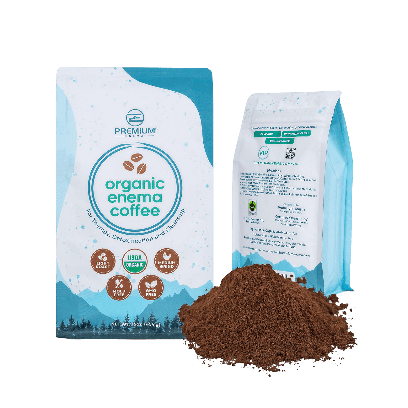 pickmy | PE Premium Enema Organic Coffee, 1 lb – Специализированный органический кофе для клизм — для очищения печени и кишечника, подходит для терапии Герсона.