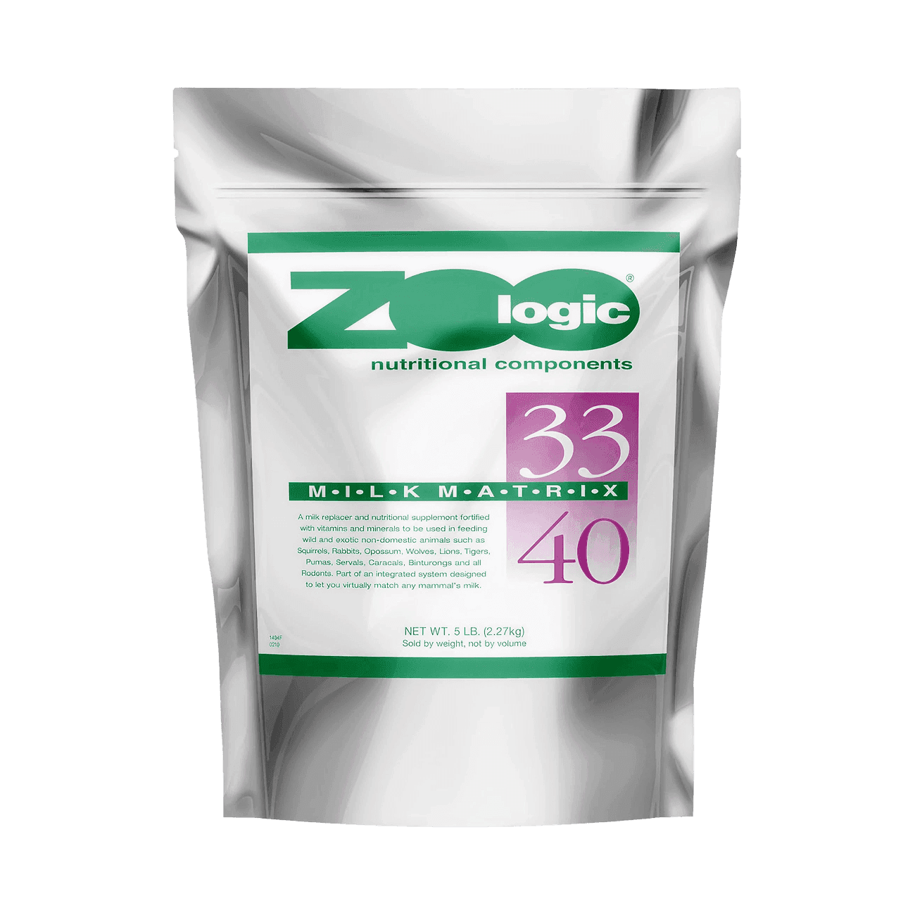 pickmy | Zoologic Milk Matrix 33/40 – Pet-Ag, 5 lb – Молочный заменитель с низким содержанием лактозы для кормления диких и экзотических животных.